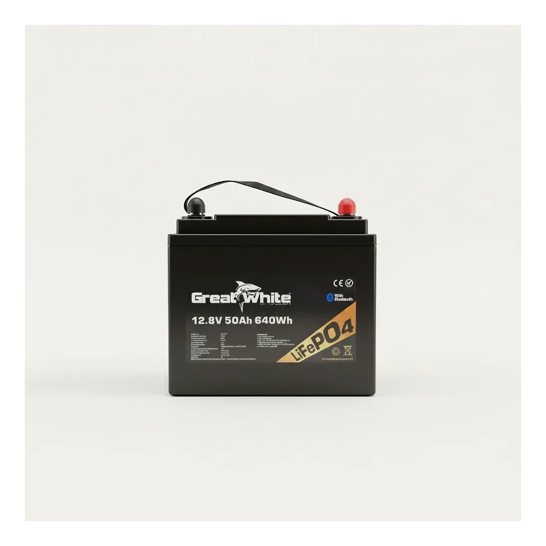 Greatwhite Litiumbatteri LifePO4 12V 50Ah 150A BMS